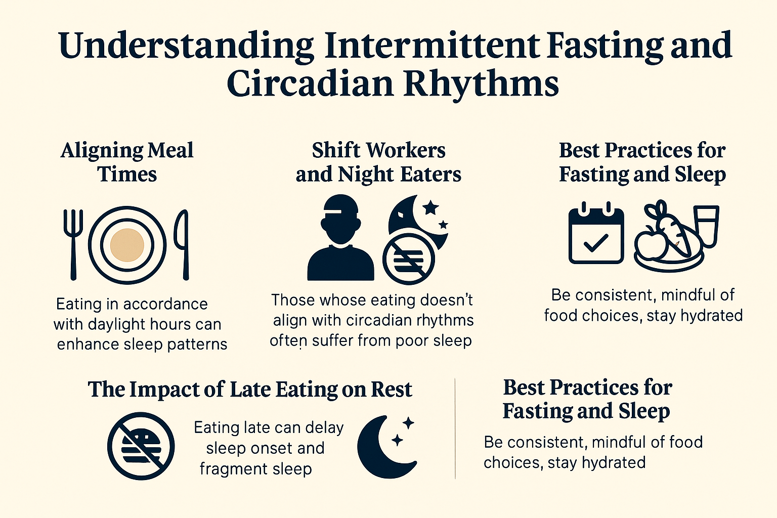 Fasting and Sleep Infographics