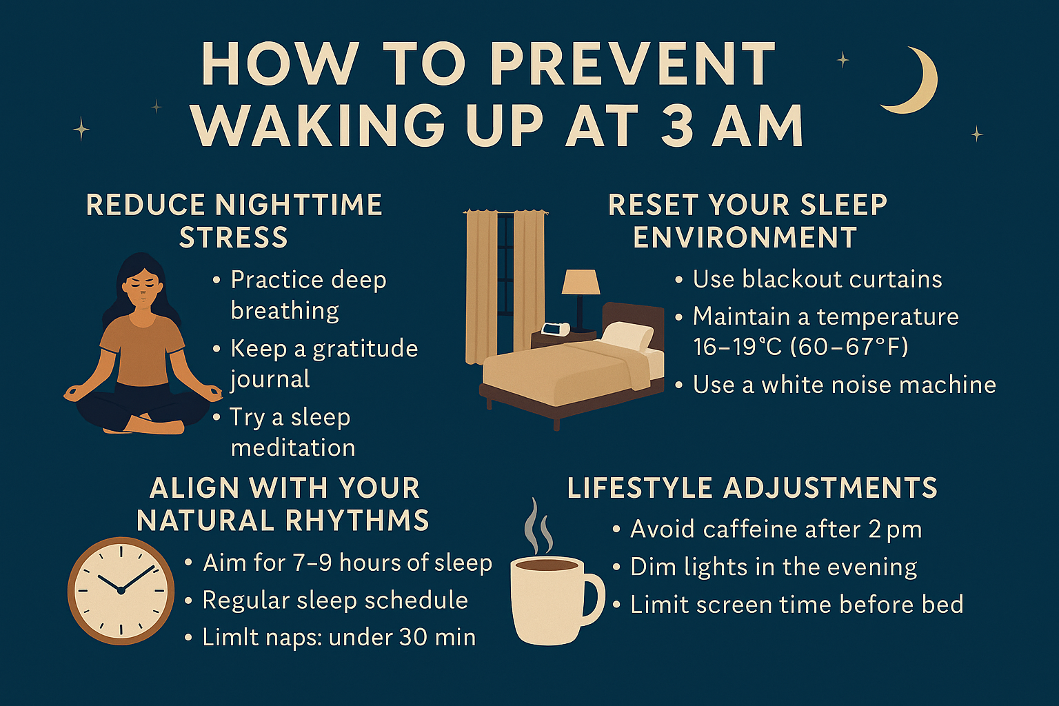 How to prevent waking-up at 3AM